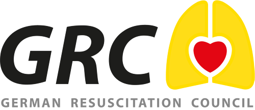 Logo des Deutschen Rates für Wiederbelebung mit Herzsymbol und Lunge.